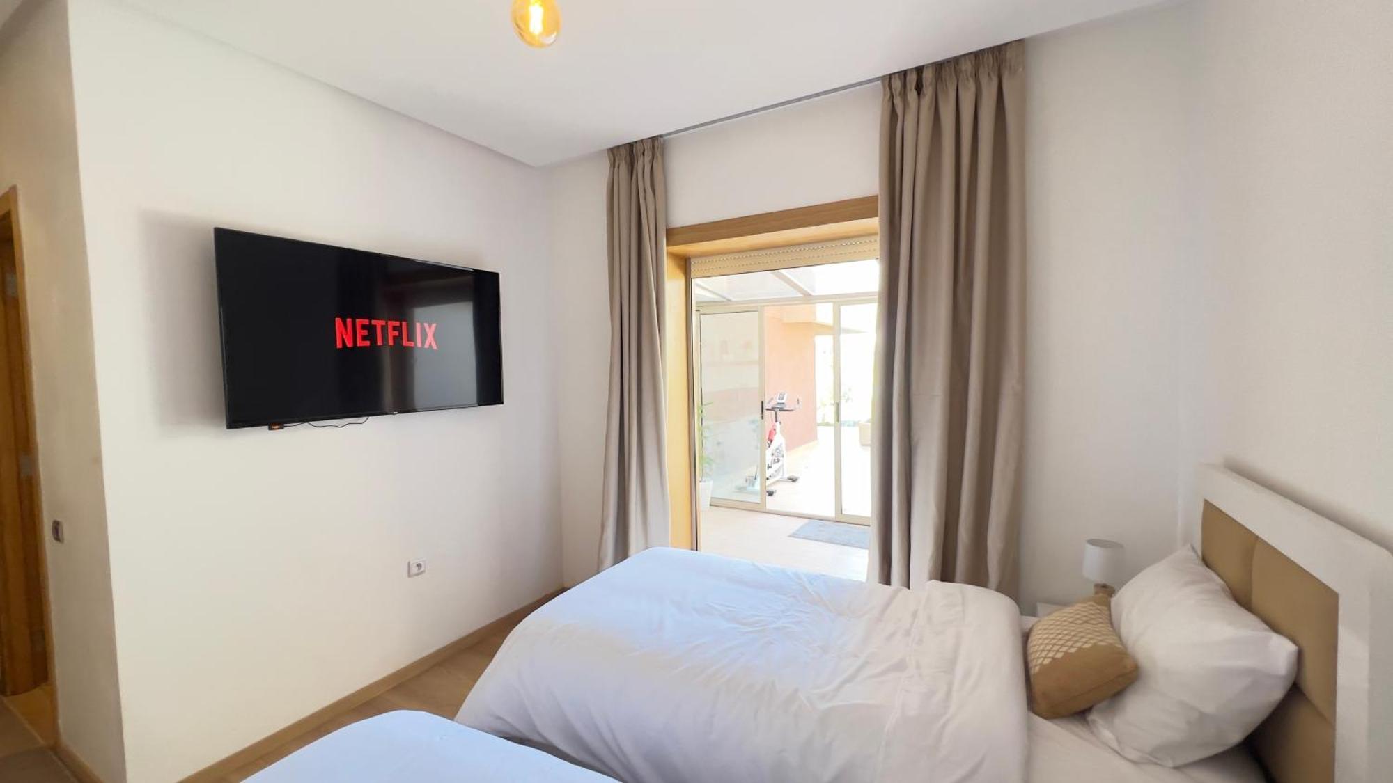 Appartement De Luxe Avec Jardin Vue Sur La Piscine Golf Securise 24H Sur 24 A 5 Minutes De L Aeroport Marrakesh Exterior foto