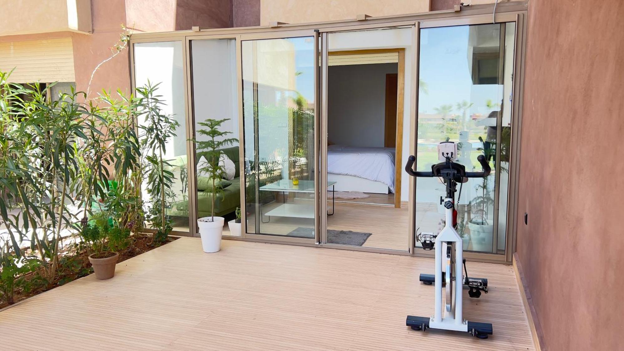 Appartement De Luxe Avec Jardin Vue Sur La Piscine Golf Securise 24H Sur 24 A 5 Minutes De L Aeroport Marrakesh Exterior foto
