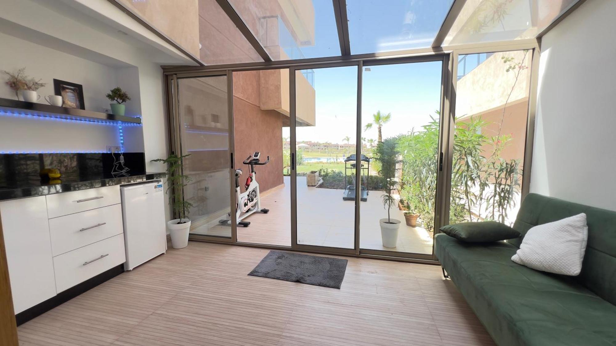 Appartement De Luxe Avec Jardin Vue Sur La Piscine Golf Securise 24H Sur 24 A 5 Minutes De L Aeroport Marrakesh Exterior foto