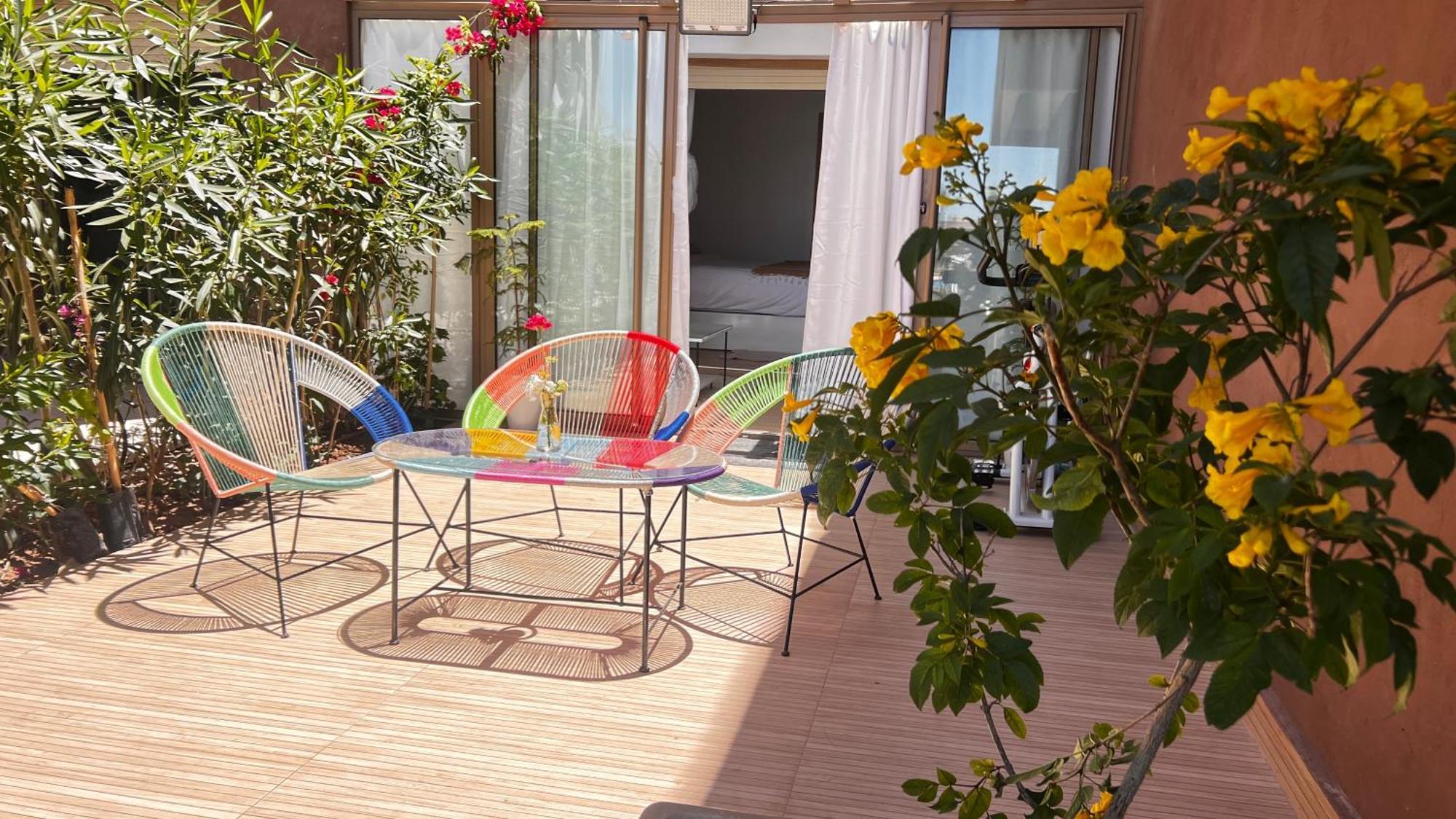 Appartement De Luxe Avec Jardin Vue Sur La Piscine Golf Securise 24H Sur 24 A 5 Minutes De L Aeroport Marrakesh Exterior foto