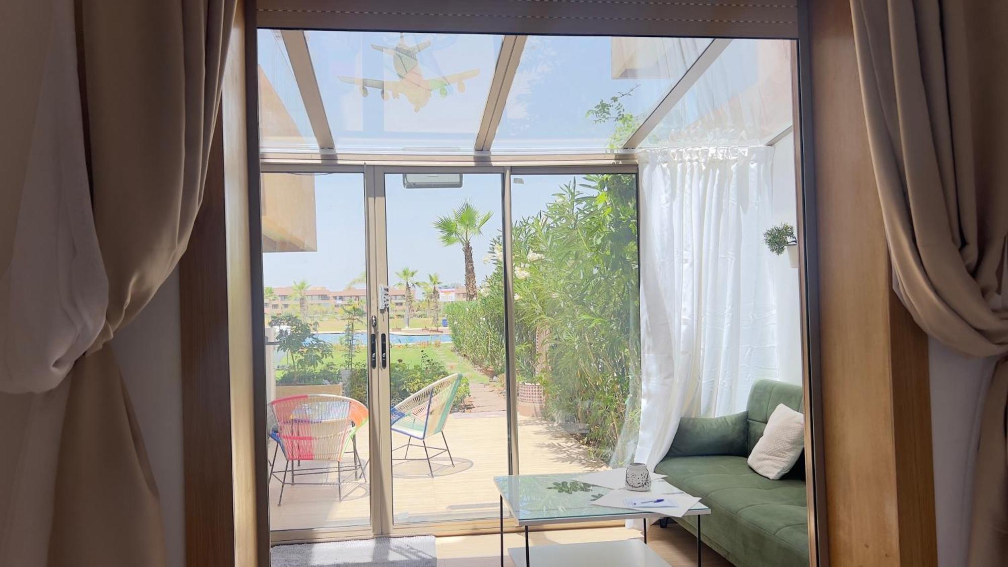 Appartement De Luxe Avec Jardin Vue Sur La Piscine Golf Securise 24H Sur 24 A 5 Minutes De L Aeroport Marrakesh Exterior foto
